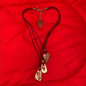 Retired Brighton 3 Strand Heart Necklace